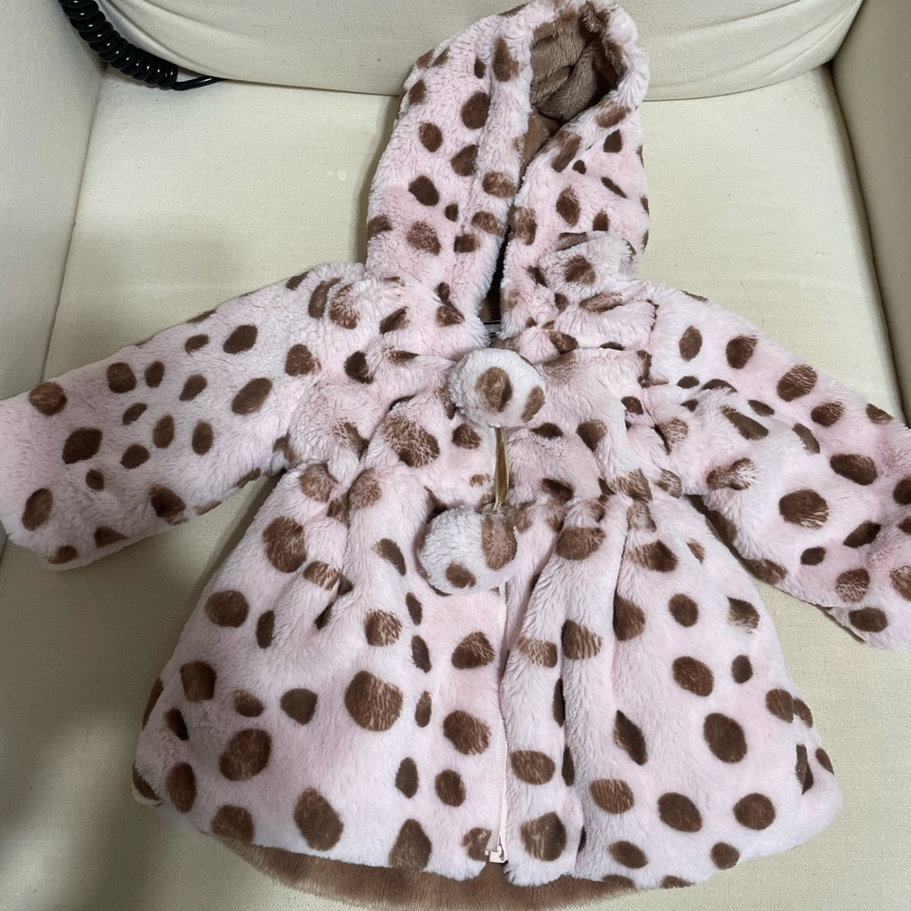 Faux fur hooded jacket